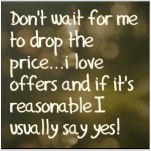 Please make an Offer on anything you Love.💕🥰👋🏼